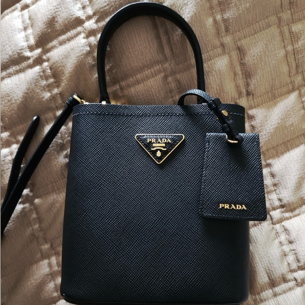 PRADA Small Saffiano Prada Panier Bag